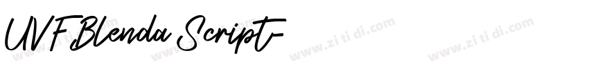 UVF Blenda Script字体转换
